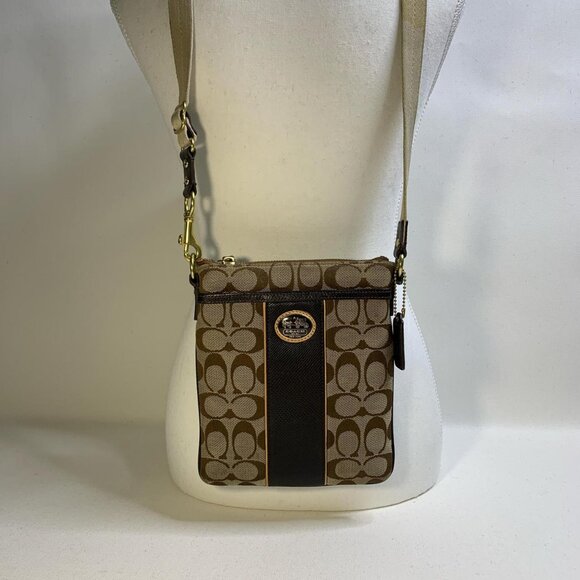 Classic **Coach Legacy Signature Stripe - Picture 1 of 7